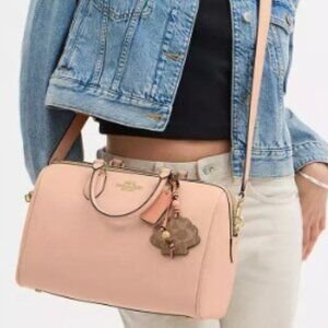Coach Rowan Large Satchel Bag With Shell Charm - NWT -